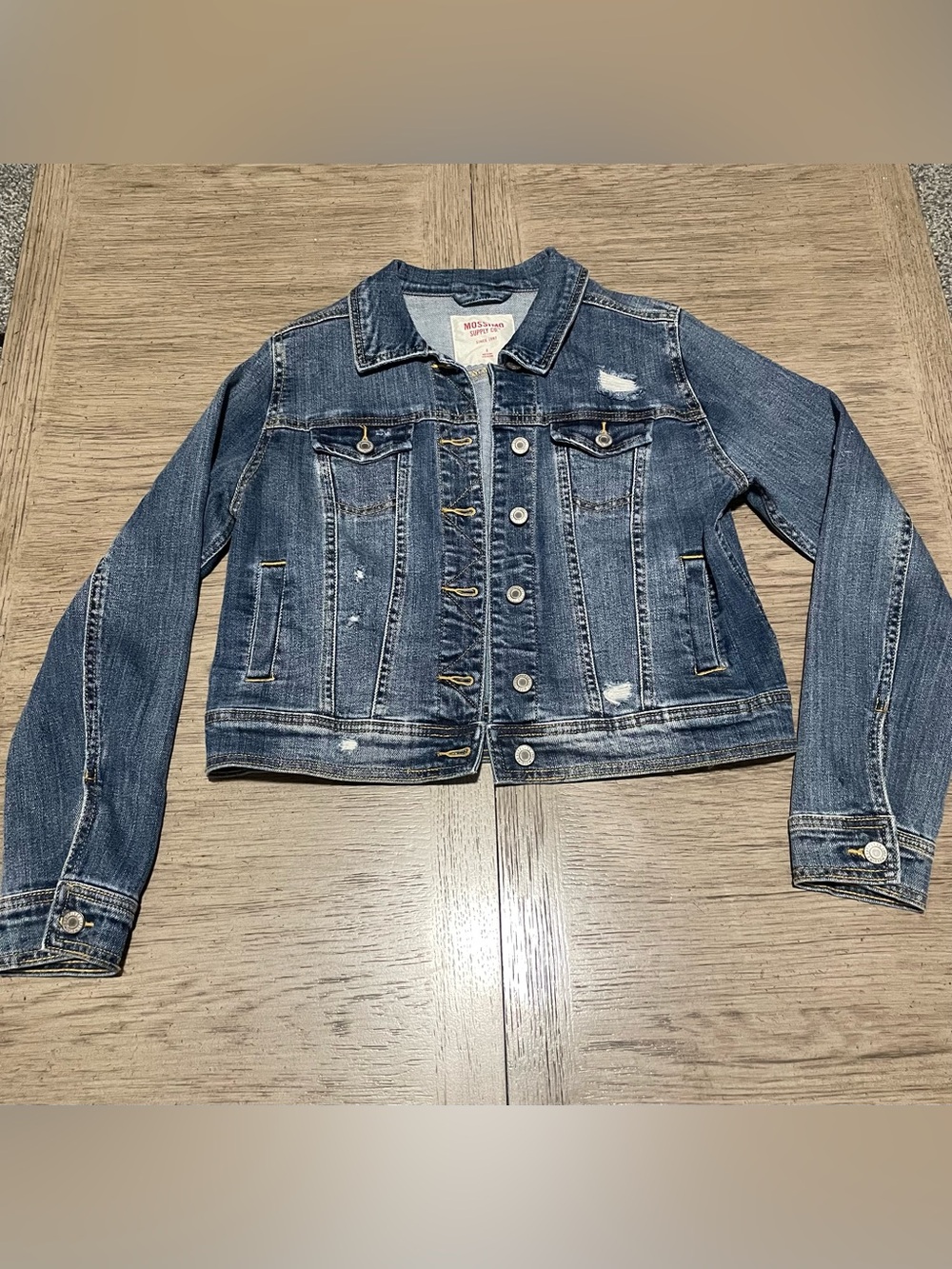 Mossimo women’s jean jacket, small.